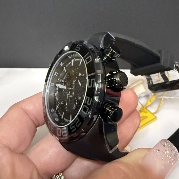 Invicta Speedway SCUBA Typhoon Black Mens Watch 50mm Chronograph 26309 NEW INBOX